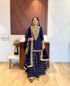 NSR 784 Faux Georgette With Embroidery Palazzo Readymade Suits Wholesale Online